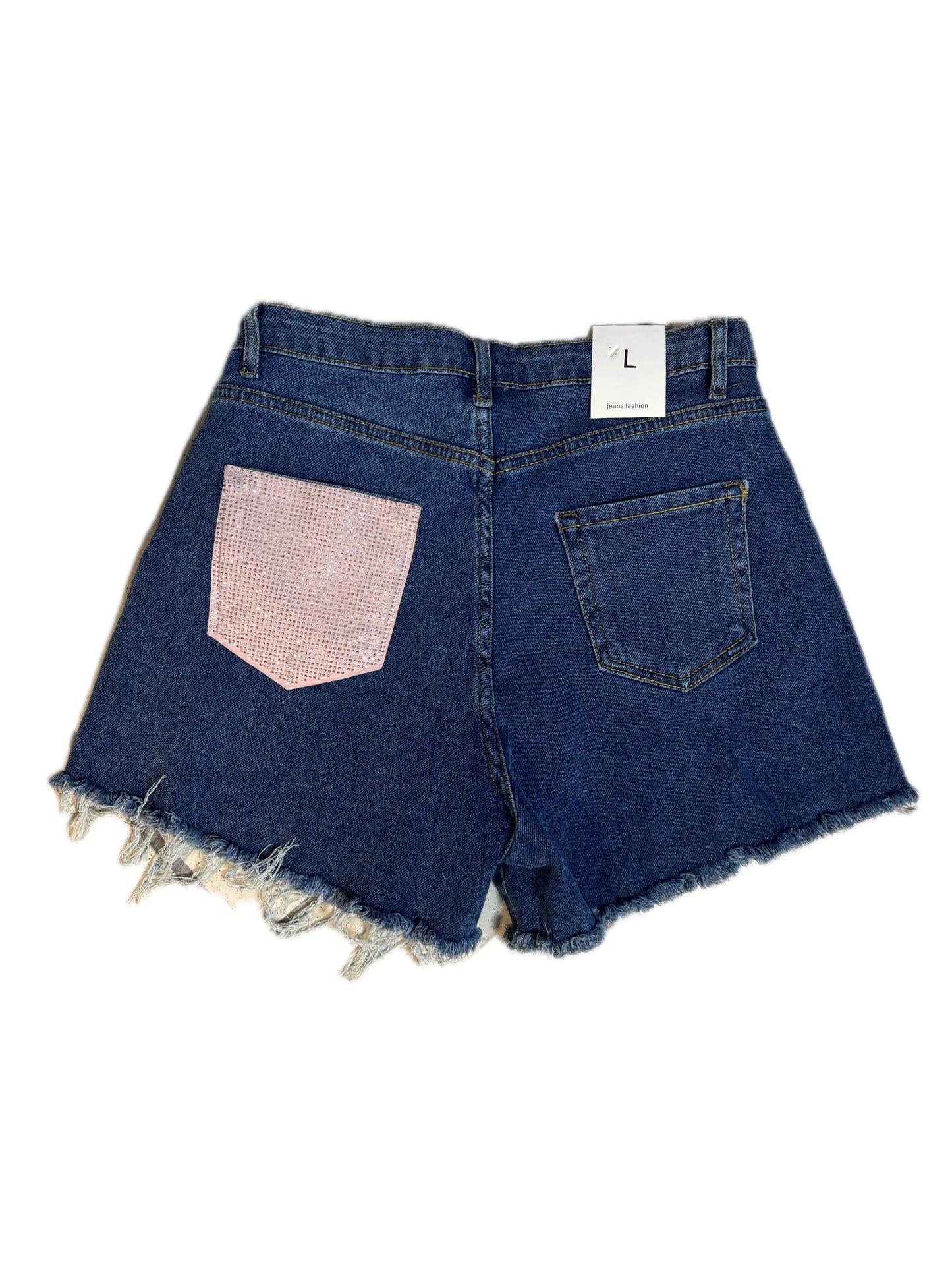 Pantaloncino tasca rosa