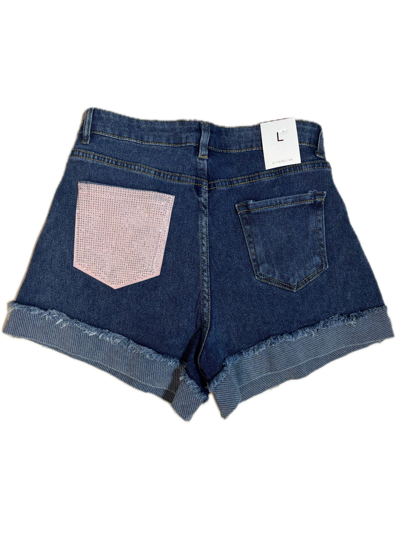 Pantaloncino tasca rosa