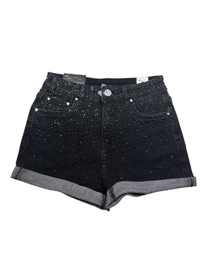Shorts neri Strass