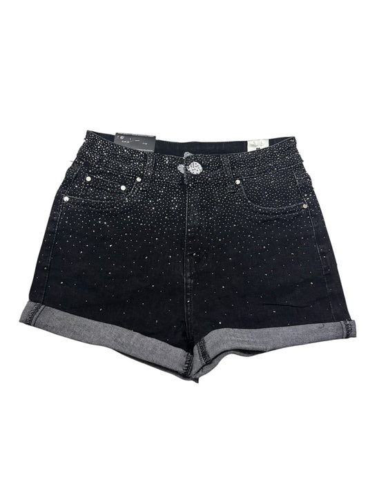 Shorts neri Strass