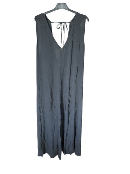 Tuta Intera Fluida Oversize con Scollo a V e Fiocco