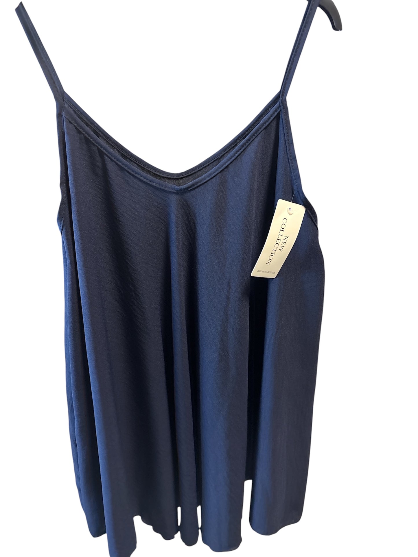 Top a Canottiera Oversize "Soft Drape" Nero