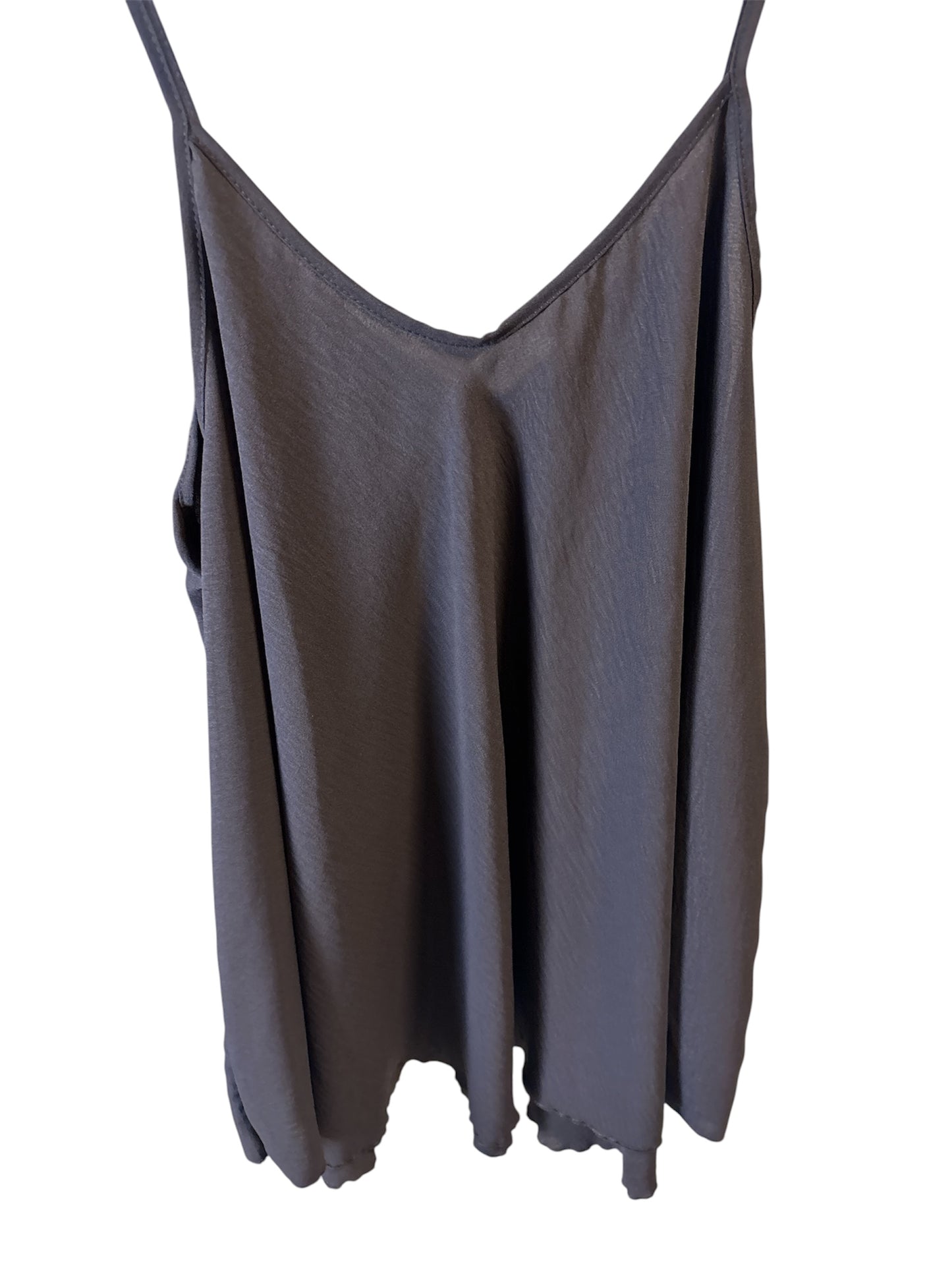 Top a Canottiera Oversize "Soft Drape" Nero